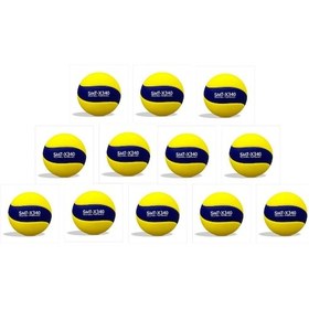 Resim Smt-x360 Voleybol Topu Seti 12 Li Ekonomik Paket, Profesyonel Seviye Sarı-lacivert 