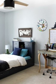 Resim Time Gold Erkek Çocuk Duvar Saati 