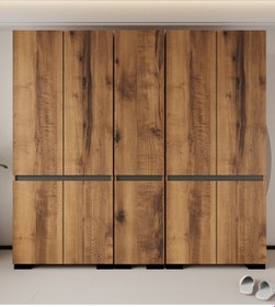 Resim Floransa 10 Kapılı Flr10-a2ar Ceviz- Antrasit Gardırop -çok Amaçlı Dolap -yüklük Ceviz - Antrasit 