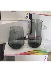 Resim Paşabahçe 420015 Allegra Su Bardağı 470 CC Gri 3'lü 