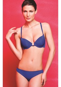 Resim Githa Foam Cup Push Up Bra,saks Mavi Straplez Konforlu Ve Şık Sütyen Çok Renkli 