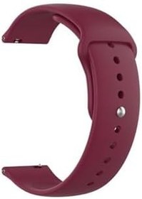 Resim Gpack Samsung Galaxy Watch Active 2 44mm ile Uyumlu Silikon Kordon, Mürdüm 