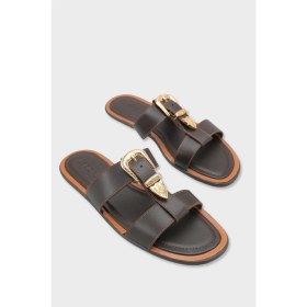 Resim Capone Outfitters Lanni Tokalı Düz Topuklu Kadın Terlik 