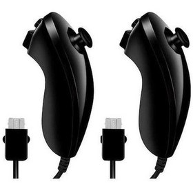 Resim Artfulabode Wii Nunchuck Kontrolcüsü, 2'li Kırmızı Sarı Paket Nintendo Wii 