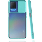 Resim Canpay Oppo A54 4g Uyumlu Kılıf Kayar Sürgülü Lens Koruma Sliding Lens Protective Case 