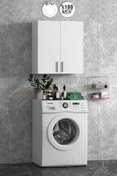 Resim Özce Banyo Çamaşır Makinesi Üst Dolabı Komple Mdf 70*60cm 