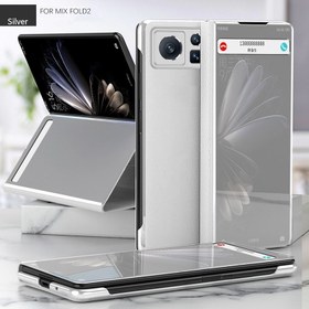 Resim Xiaomi Mix Fold Ayna Deri Kılıfı Cep Telefonu Kılıfları 