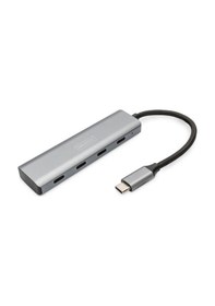 Resim Digitus DA-70246 USB Type C to 4 Port Usb Type C 3.1 Gen1 5Gbps USB Çoklayıcı 