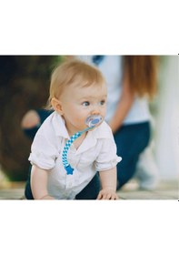 Resim Babyjem Klipsli Emzik Askısı Mavi Ayıcık 