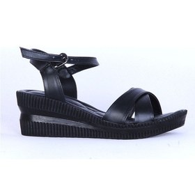 Resim Moda Ayakkabı 151 Ortopedik Cilt 7cm Kadın Sandalet Ayakkabı Siyah 