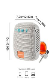 Resim Piranha 7833-S Portatif Tws Bluetooth Hoparlör / Bisiklet Motosiklet Scooter Aparatı / Usb & Tf Kart Girişi 