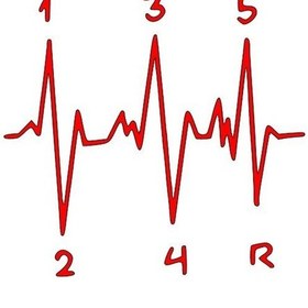 Resim Nabızlı Vites Sayıları Sticker Kırmızı 