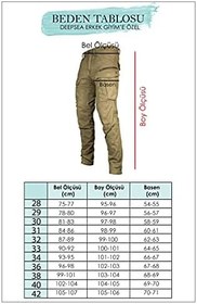 Resim DeepSEA Geniş Kesim Gabardin Kargo Pantolon - Likralı Outdoor Stil Çok Cepli Erkek Pantolon 1705421 