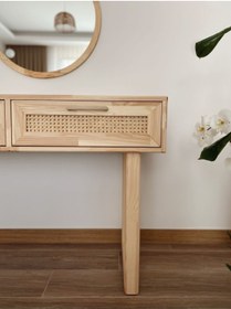 Resim miera design Ahşap Masif Makyaj Masası 