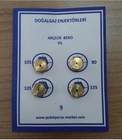 Resim Doğalgaz Dönüşüm Memesi Arçelik-Beko Enjektör No : 9 