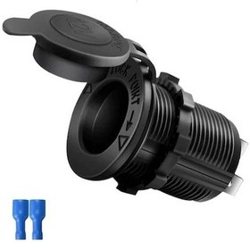 Resim Oto Çakmak Fiş Çakmaklık Dişi Pano Tip 30Mm Şase Monteli Fişli 1 Adet 