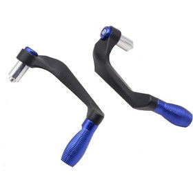 Resim Ranyeek Motor Bisikleti Fren Kol Koruyucu Kolu, Abs Malzeme, 18mm Saplara Uyumlu, Güvenli Sürüş, Mavi, Çift Adet 