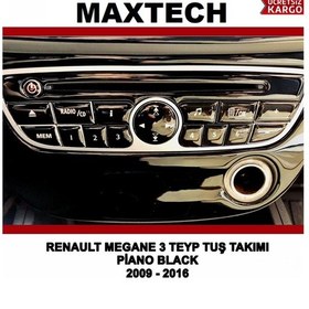 Resim Renault Megane 3 Teyp Tuş Takımı Pianoblack 2009-2016 