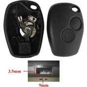 Resim Novahub Renault Dacia Modus Clio 3 Twingo Kangoo 2 İçin 2 Düğme Araba Anahtarı Kabuk Uzaktan Fob Kapak Kılıf 