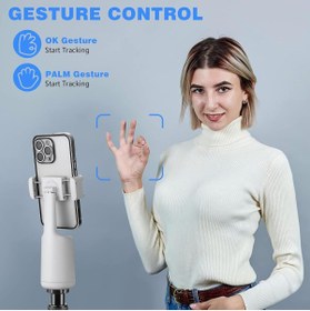 Resim Rupital Hassas Hareketli Otomatik Yüz Takip Tripodu 360° Takip, AI Çip ile Donatılmış, Uygulamaya Gerek Yok 