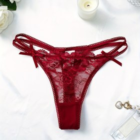 Resim Seksi Çiçek Desenli Tanga, Yumuşak ve Rahat Düşük Bel İç Çamaşırı, Kadınlar İçin Lingerie ve İç Giyim 