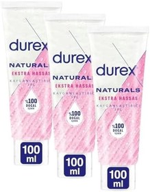 Resim Durex Naturals Extra Hassas Kayganlaştırıcı Jel 100 ml 1 Paket (3 paketi) 
