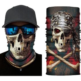 Resim Motorcu Boyunluk Baf Buff Bandana 25x48 Cm Model 2 