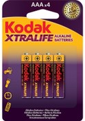 Resim Kodak Xtralife AAA Alkalin İnce Kalem Pil 4'lü 