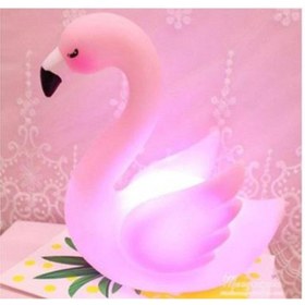 Resim Lizpo Decor Led Işıklı Flamingo Masa Lambası Çocuk Bebek Dekorasyon 
