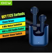 Resim Mufunye Qcy T12s Kulaklık Bt5.0 Kablosuz Kulaklıklar Yarı Kulak İçi Kulaklıklar 4 Mikrofonlu Gürültü Yalıtım 