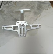 Resim Tongdashop Msx Elektrikli Motosiklet Cnc Alüminyum Alaşımlı Ayarlanabilir Uçak Tipi Plaka Çerçevesi 3 Lokma Anahtar Uçlu Gümüş 
