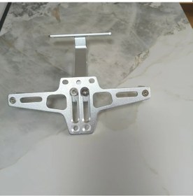 Resim Tongdashop Msx Elektrikli Motosiklet Cnc Alüminyum Alaşımlı Ayarlanabilir Uçak Tipi Plaka Çerçevesi 3 Lokma Anahtar Uçlu Gümüş 
