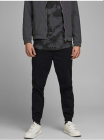 Resim Jack & Jones Jack Jones Erkek Rahat Kesim Siyah Renk Pantolon 12182548 