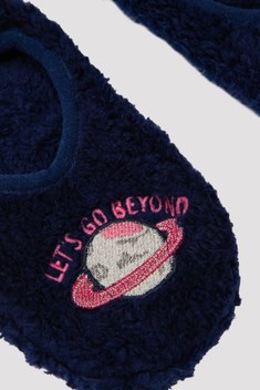 Kiko Kids Bowtie Papyon Taşlı Cırtlı Kız Çocuk Babet Ayakkabı