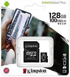 Resim Kingston Canvas Select Plus 128GB UHS-I, U1, V10 microSD Hafıza Kartı SDCS2/128GB Siyah 