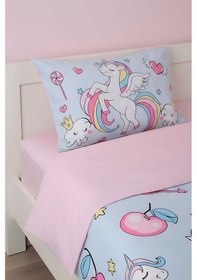 Resim Junior Twinka %100 Pamuklu Tek Kişilik Çocuk Nevresim Takımı Çok Renkli 