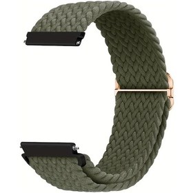 Resim Gaojunshop01 Fitbit Versa 1 2 Uyumlu Yeşil Esnek Nylon Kayış Koşu Spor Bileklik 