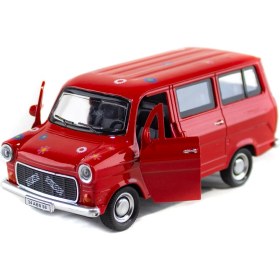 Resim Erzi Oyuncak Metal Çiçek Abbas Çek Bırak Oyuncak Minibüs 13 cm 