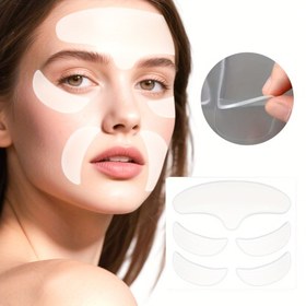 Resim 5 adet Silikon Yüz Eğitme Bandı - Tekrar Kullanılabilir, Kullanımı Kolay Yama ile Şık Cilt Yaratmak, Alkol İçermez, Günlük Kullanım İçin Taşınabilir Yüz Bakım Araçları, Cilt Bakımı da Dahil 