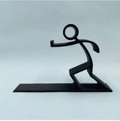 Resim Fochsia Minimalist Çizgi Kitap Ayracı - Siyah Masaüstü Düzenleyici, Ofis Ve Öğrenci İçin Siyah 