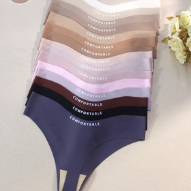 Resim 15'li Kadın Dikişsiz Tanga Külotu, Seksi Alfabe Baskısı, Nefes Alabilen Fiber, Poliamid %75 Elastan %25, Örgü Kumaş, Düşük Bel Non-itch İç Çamaşırı, 165gsm, Rahat Yoga Spor İç Çamaşırı 