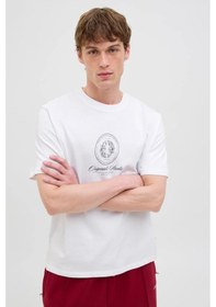 Resim Jack & Jones Erkek T Shirt 12286609 Beyaz Beyaz 