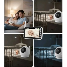 Resim Urfakent 4.5 Inç Ekranlı Gece Görüşlü Bebek Kamerası ve Monitörü 