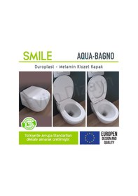 Resim Aqua Bagno Smile Yavaş Kapanan Klozet Kapağı - Duroplast 