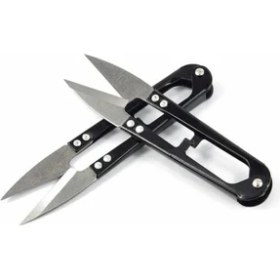 Resim Mbois 12 Adet Metal Balıkçı Makası Yaylı Otomatik Sistem Ağ Makası 