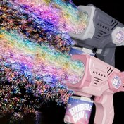 Resim Taşınabilir Gatling Balon Tabancası - Elde Kullanılabilir Çoklu Delik Elektrikli Balon Yapıcı, Pil Olmadan ve Çözüm Olmadan, Plaj ve Okyanus Eğlencesi İçin İdeal, Noel, Doğum Günleri ve Yeni Yıl İçin Mükemmel Hediye, Açık Hava Oyun Cihazı|Canlı Balon Makinesi|Dayanıklı Plastik Tabanca, Balon Üfleme Tabancası 