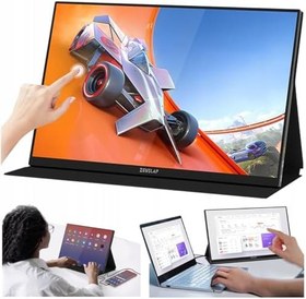 Resim Zeuslap P16KT 16'' 2560x1600 144Hz 2K ADS-IPS Panel Type-C 100% sRGB 500Cd/m² Dokunmatik, Taşınabilir Monitör (ZL-P16KT) 