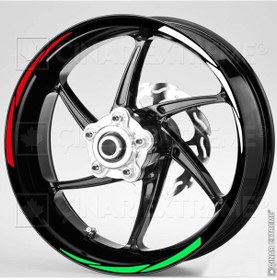 Resim Italy Desing 3 Renk 3 Parçalı Reflektif Jant Şeridi Çınar Extreme 