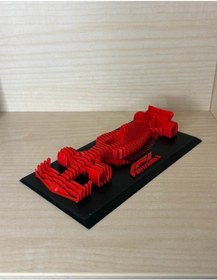 Resim F1 Katmanlı Heykel 3d Baskı Formula 1 