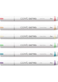 Resim Acrea Paint Marker Set Of 6 Light Colours 